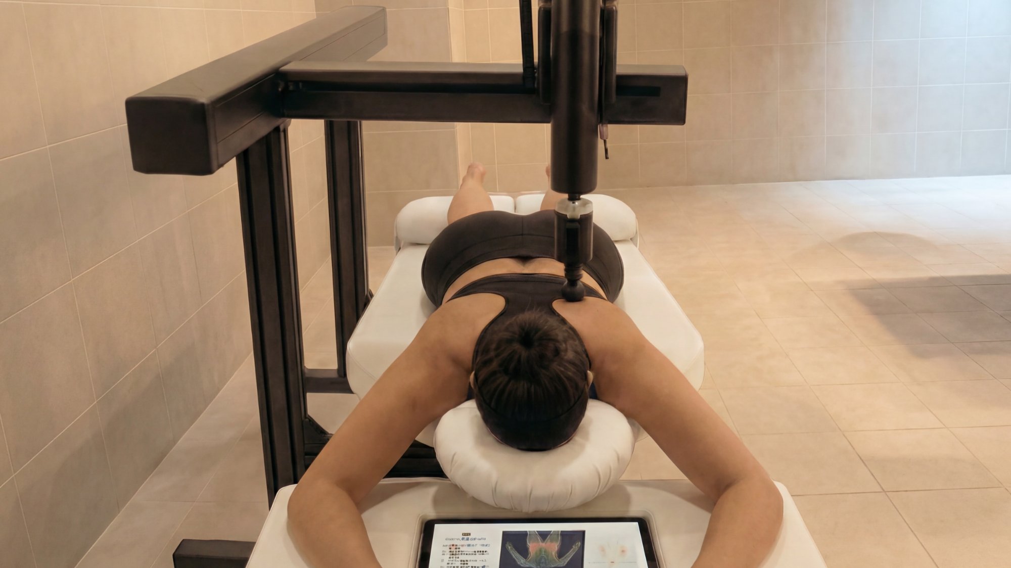 Bolt Recovery robotic percussive massage overhead